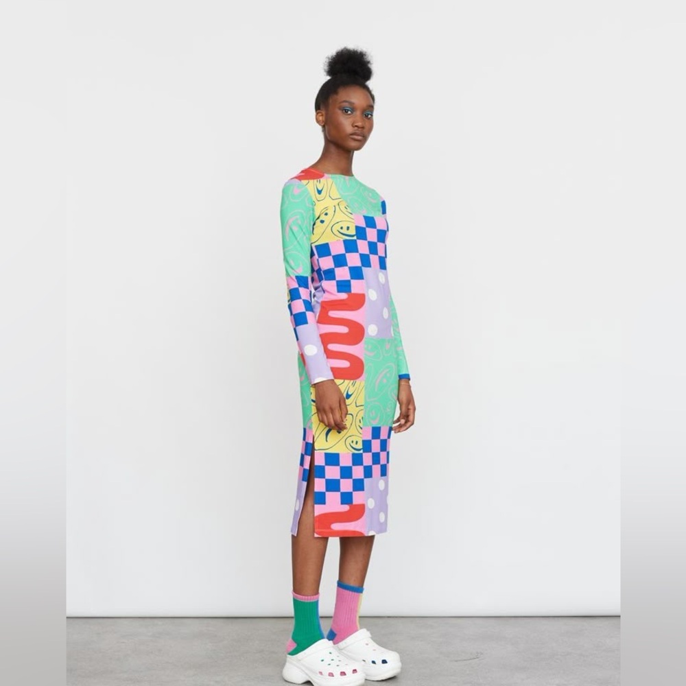 Lazy Oaf All The Prints Fitted Dress